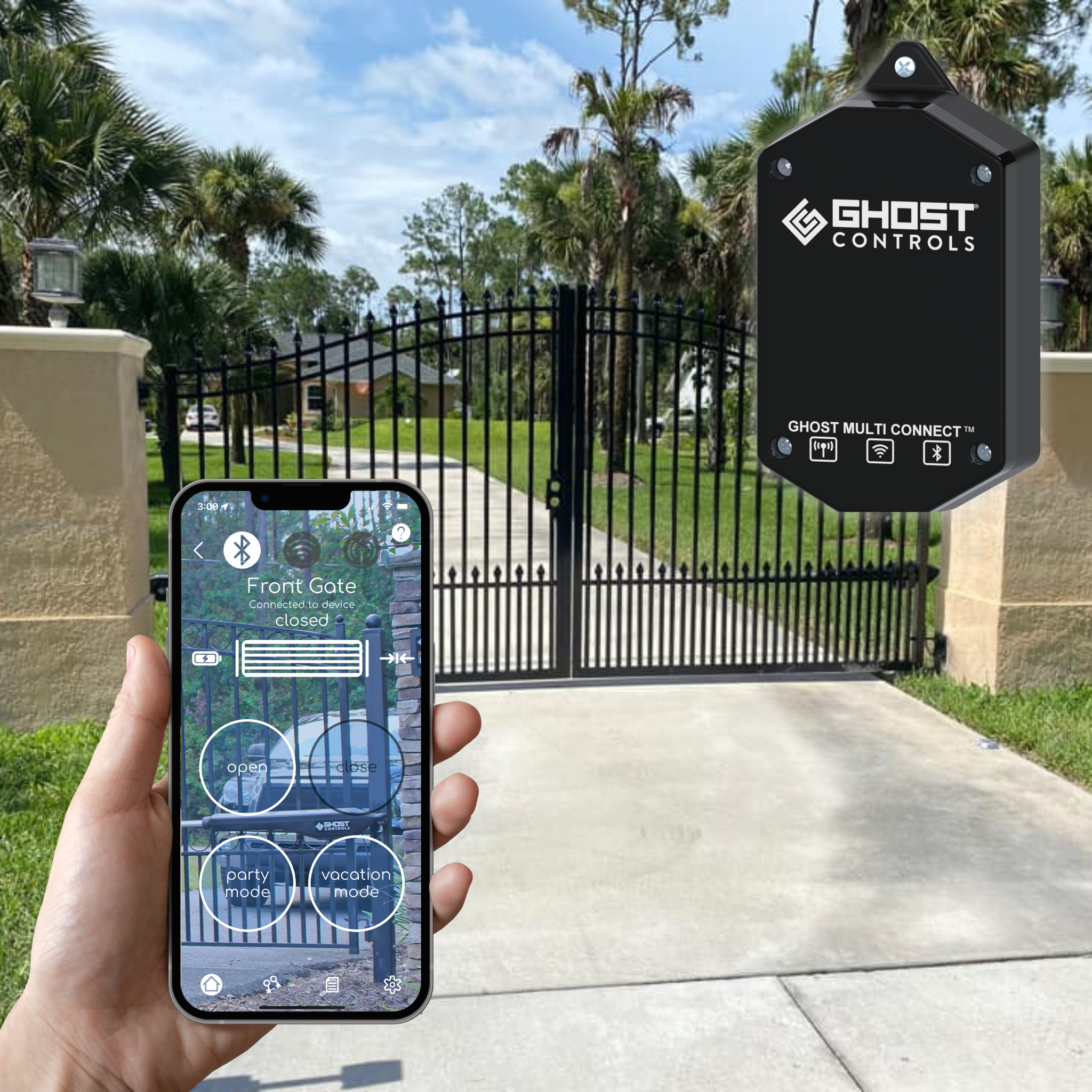 Ghost Controls 1 DIY Solar Optimized Automatic Gate Openers