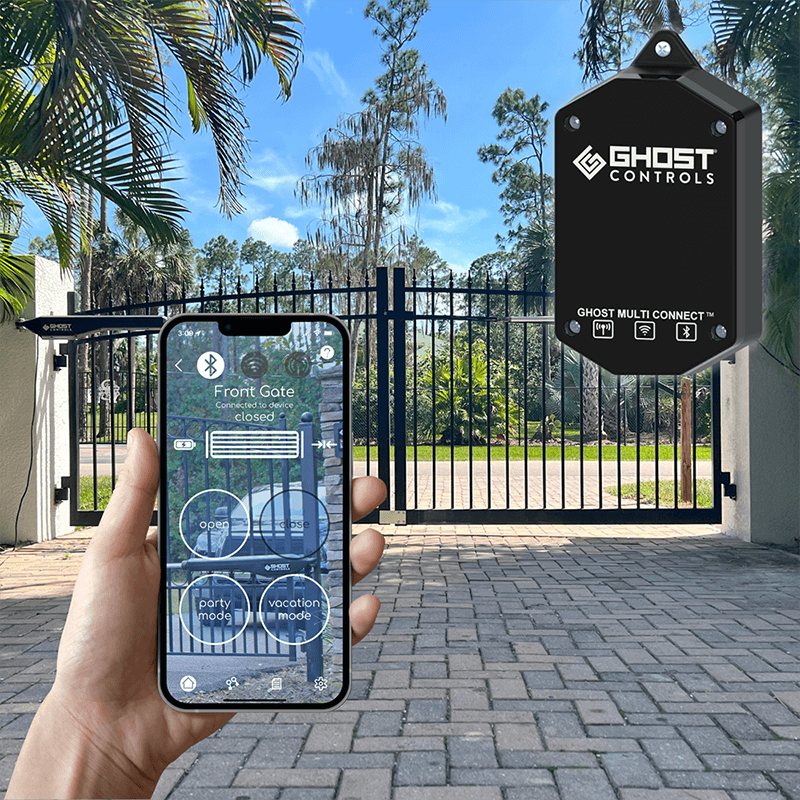 Smart Dual Automatic Gate Opener opens your gate with an app on your phone