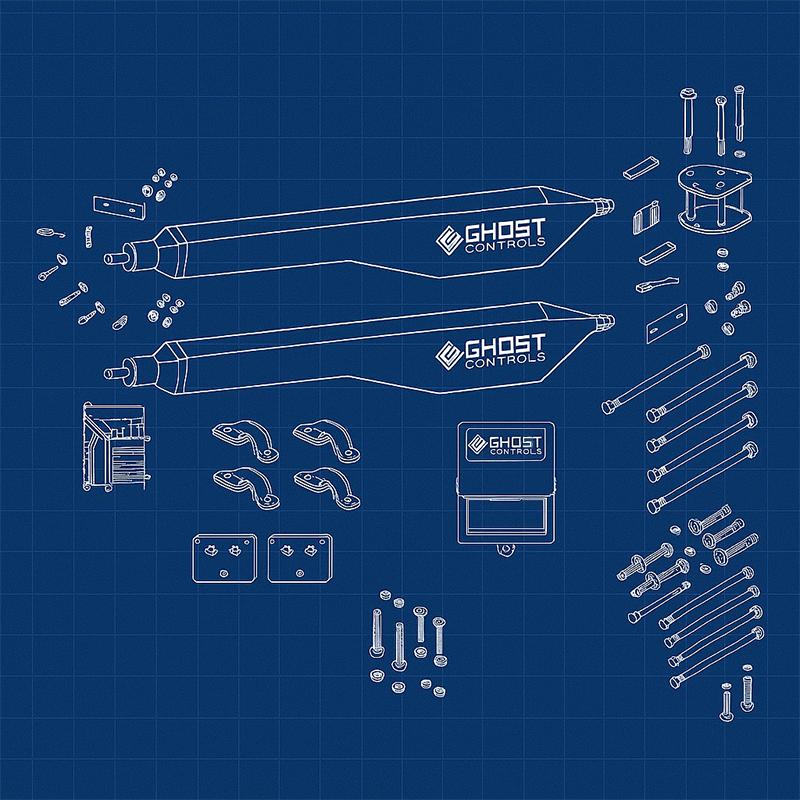 Replacement arms and parts for Ghost Controls Products
