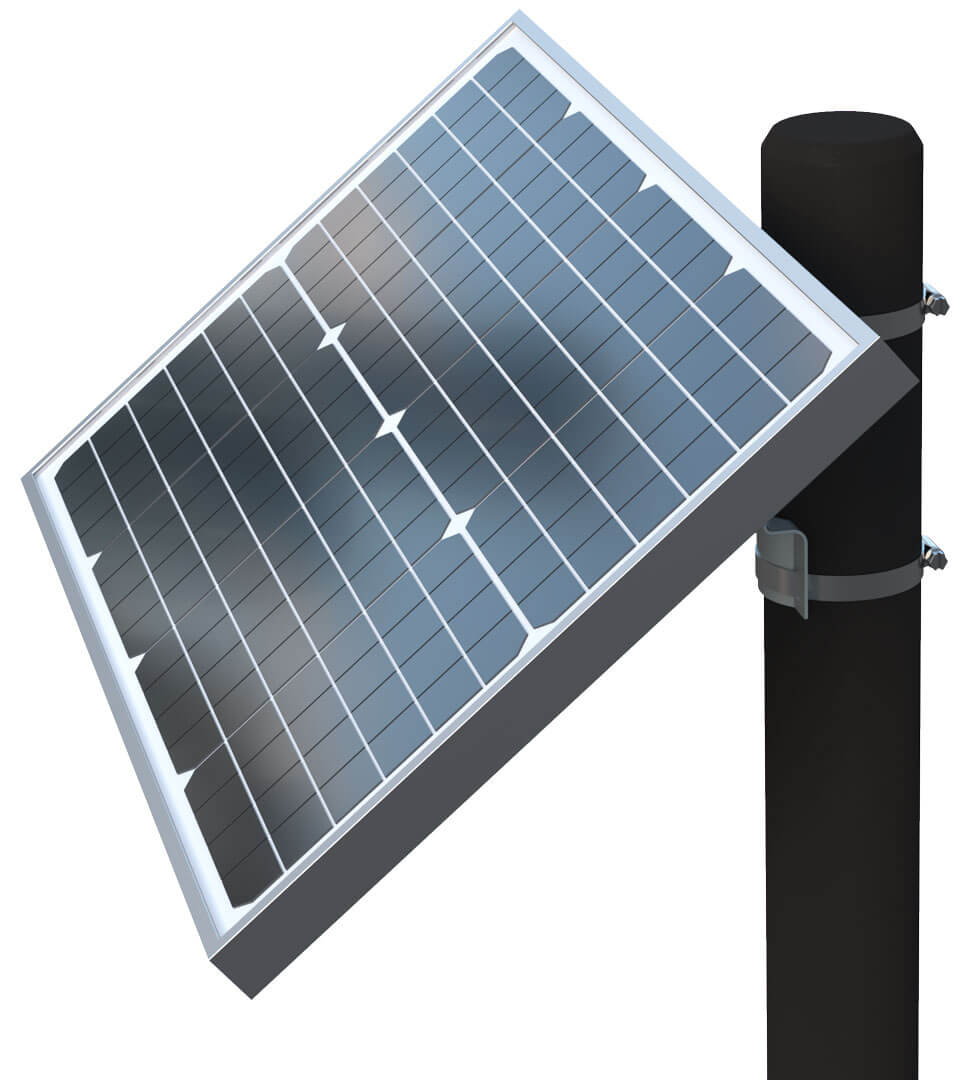 Automatic Gate Opener Solar Panel Side View