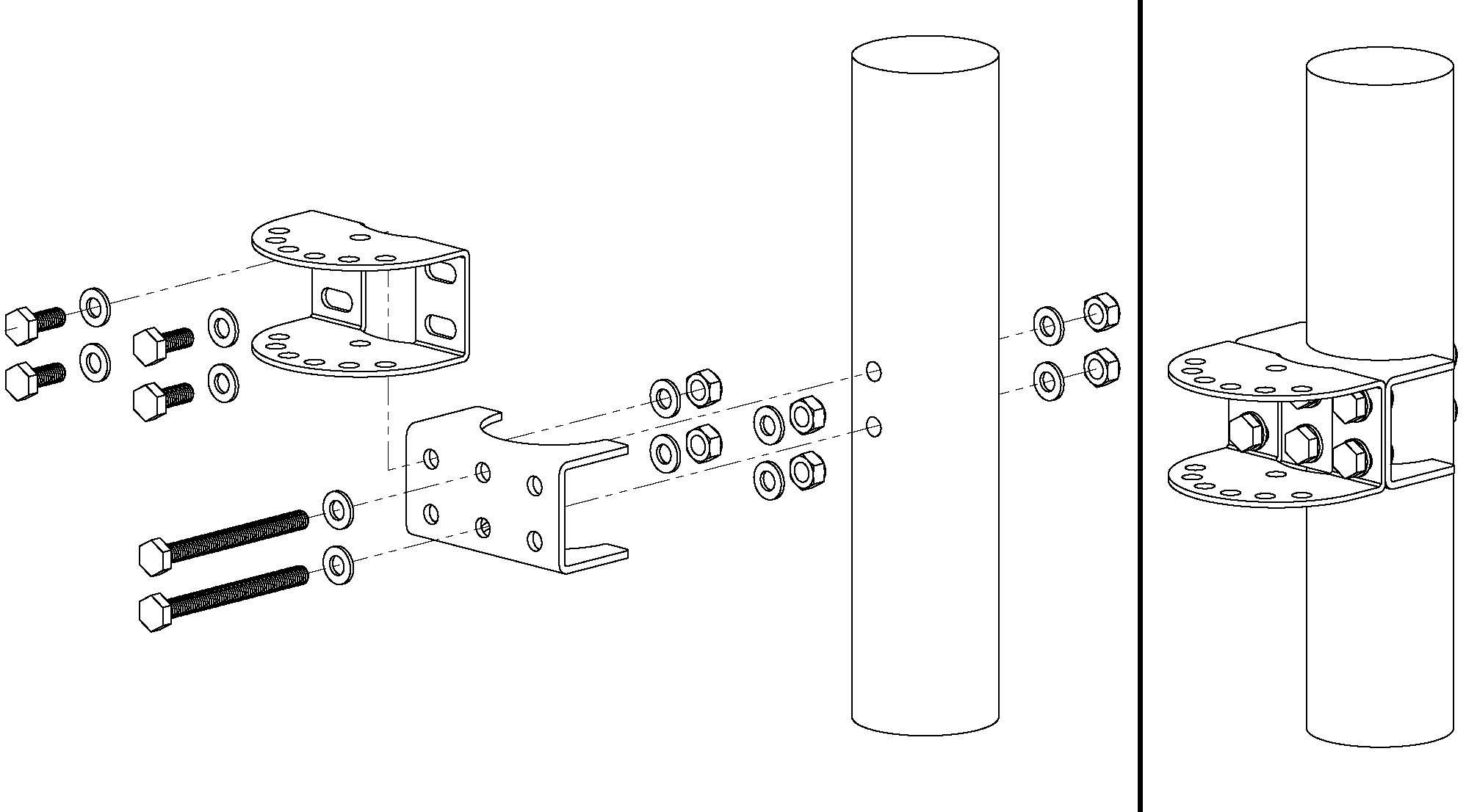 4in Round Post AX4R 4