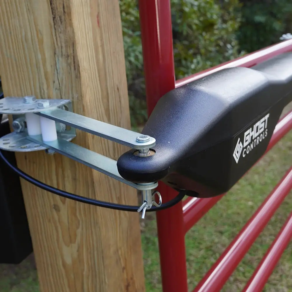 Push-To-Open Brackets for automatic gate openers opening away from the property