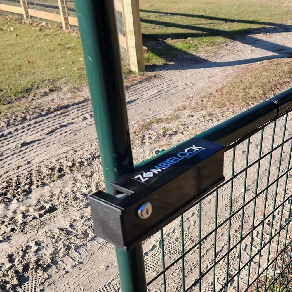 lifestyle photo showing Automatic Gate lock for automatic gates, keeps gates closed