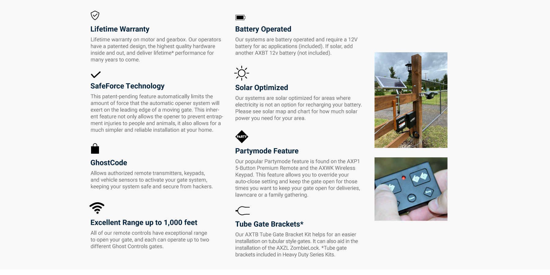 DTP1 Architectural Single Automatic Gate Opener Kit Ghost Controls