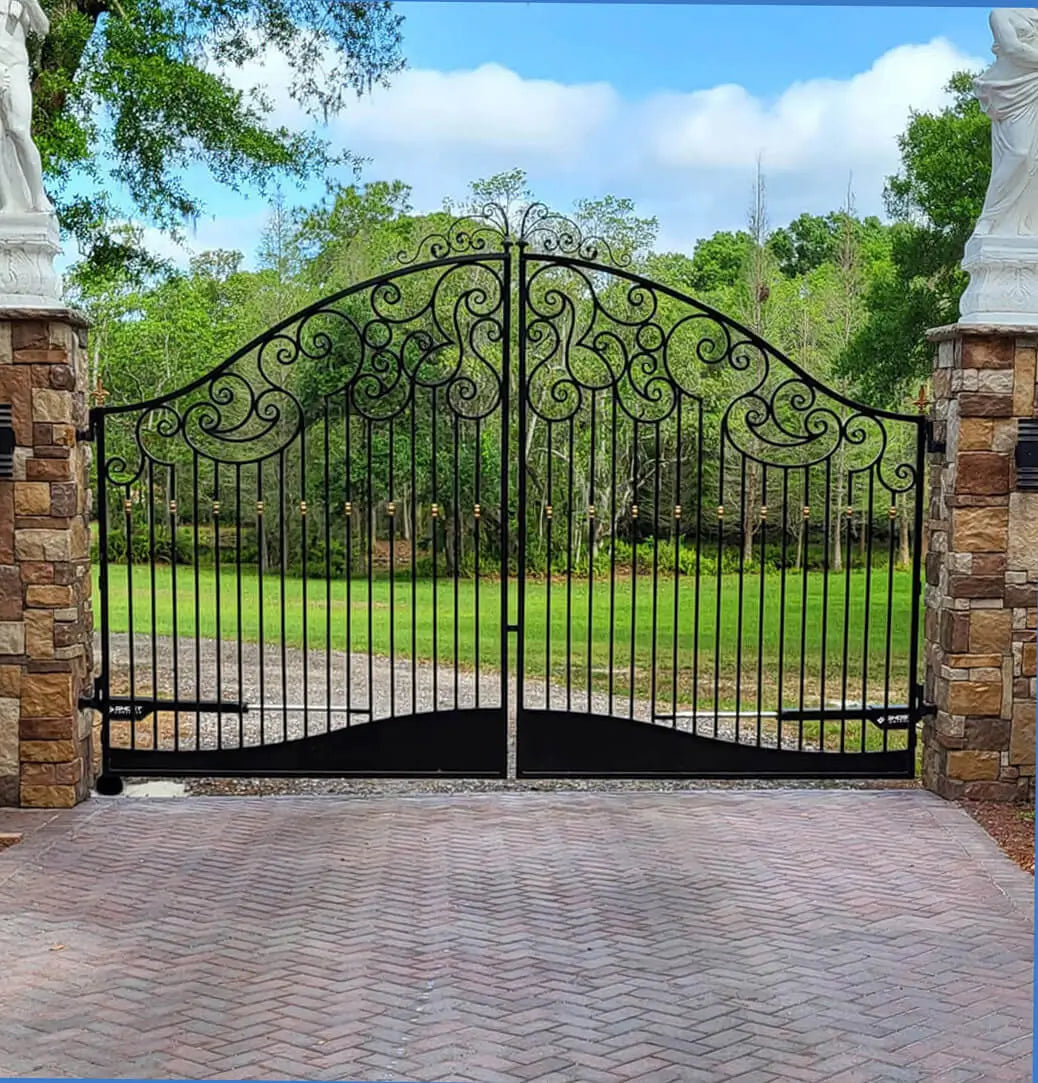 Column Fence Gate Ghost Controls® Column Mounted Gates