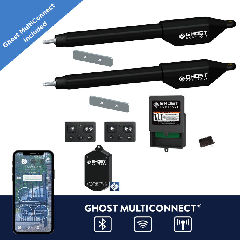 SMART HDM2 Column Mount Dual Gate Opener with MultiConnect Kit Bundle