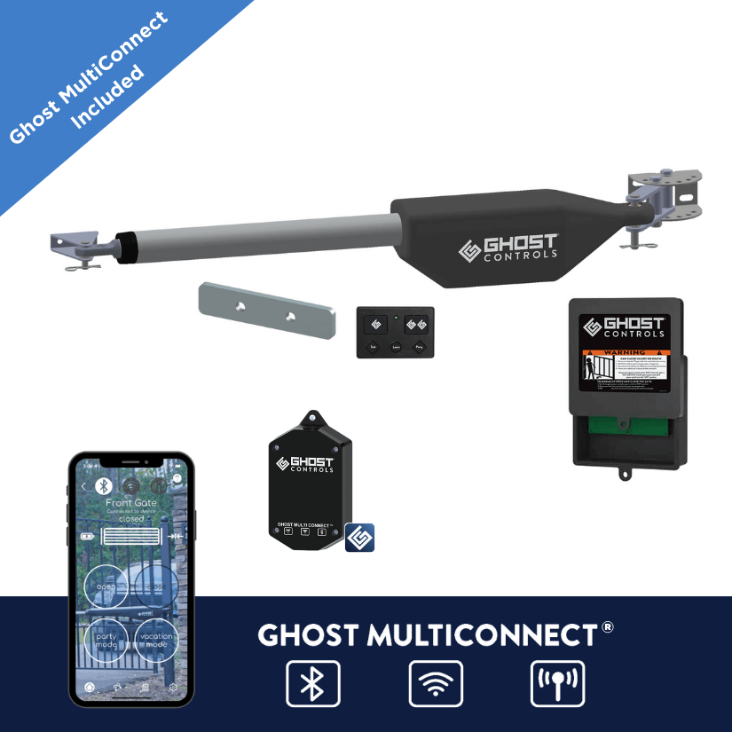 SMART LSM1 Ghost PRO Single Gate Opener with MultiConnect Kit Bundle