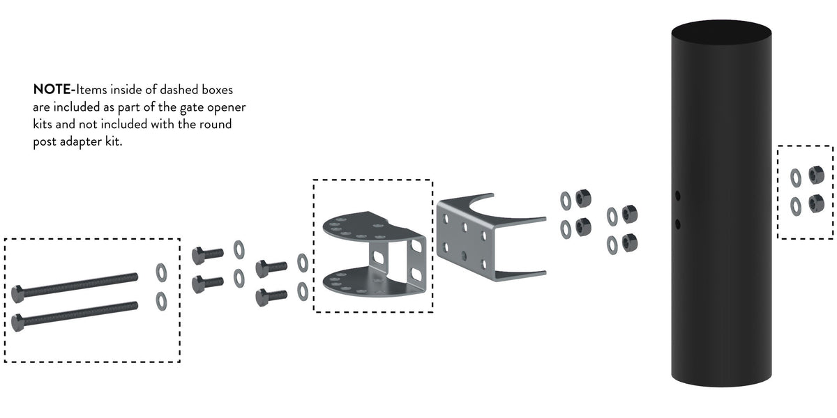 AXTB Universal Tube Gate Bracket Kit | Ghost Controls