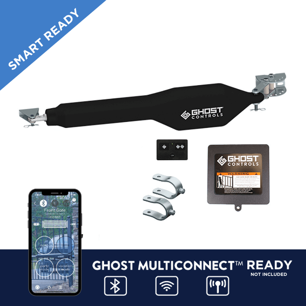 Smart ready single automatic gate opener kit for tube and decorative gates