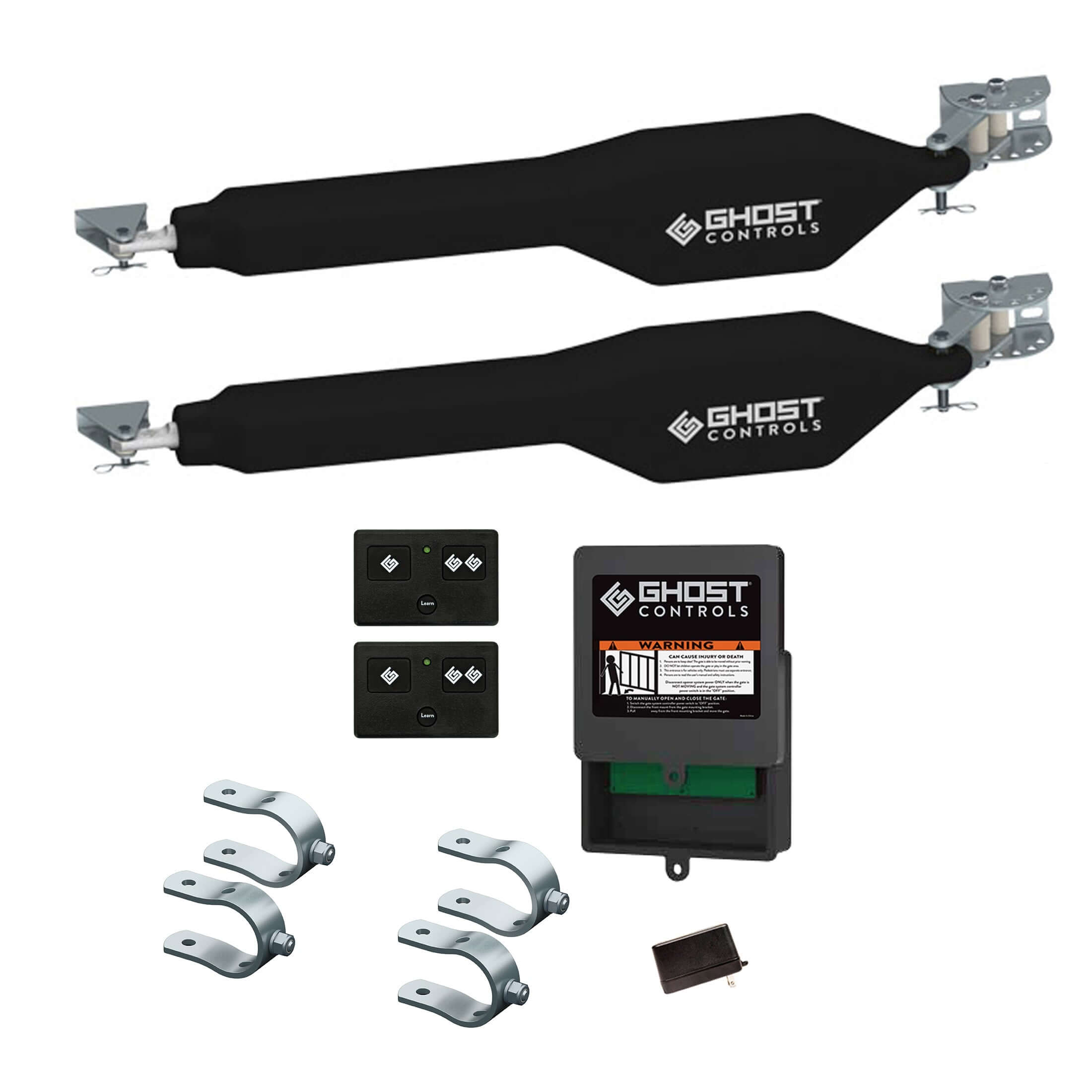 Smart Ready Dual Ghost Controls Heavy Duty Gate Opener kit for tube and decorative dual gates
