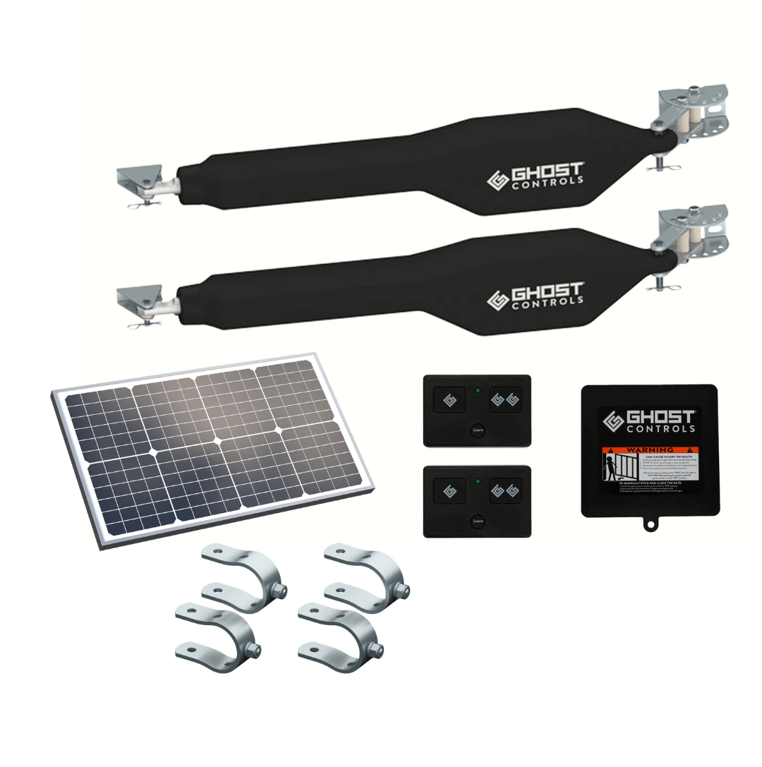 GHOST CONTROLS 30-Watt Monocrystalline Solar Panel Kit