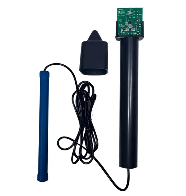 Ghost Controls AXWV wireless vehicle sensor showing control board for driveway gates
