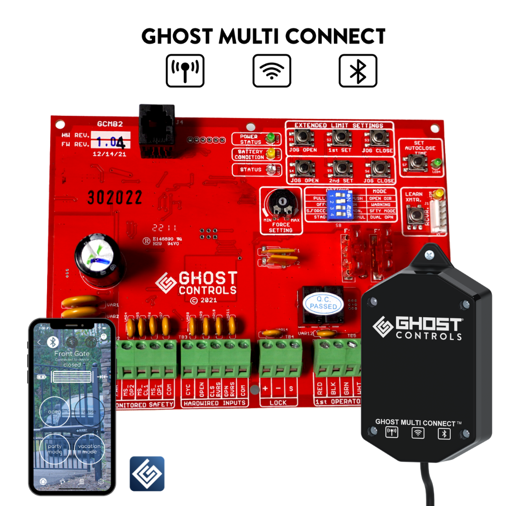 Dual Smart Gate Upgrade Bundle with Wi-Fi and Bluetooth Access - AXMCDB