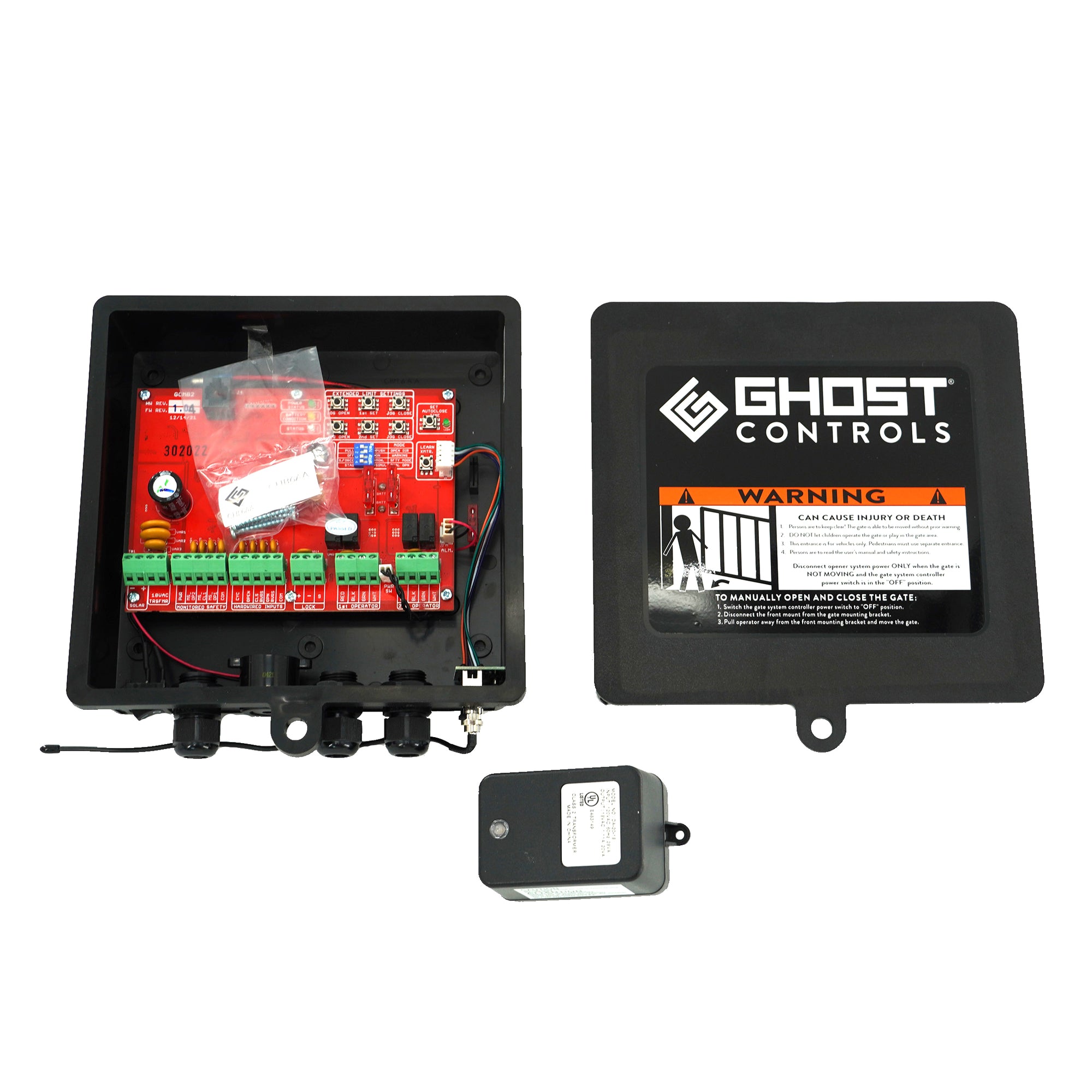 GDBD Loaded Dual Control Box for Ghost Controls Automatic Gate Openers